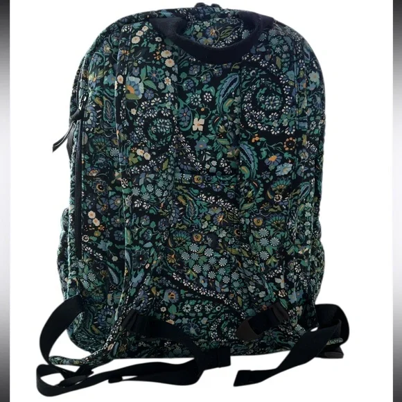Vera Bradley Women's Cotton XL Campus Backpack in Dreamer Paisley - Picture 2 of 10